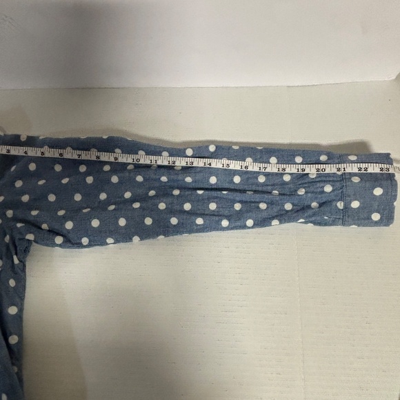 Tommy Hilfiger Classic Long Sleeve Button Down Utility Shirt Chambray Size L - Picture 11 of 13